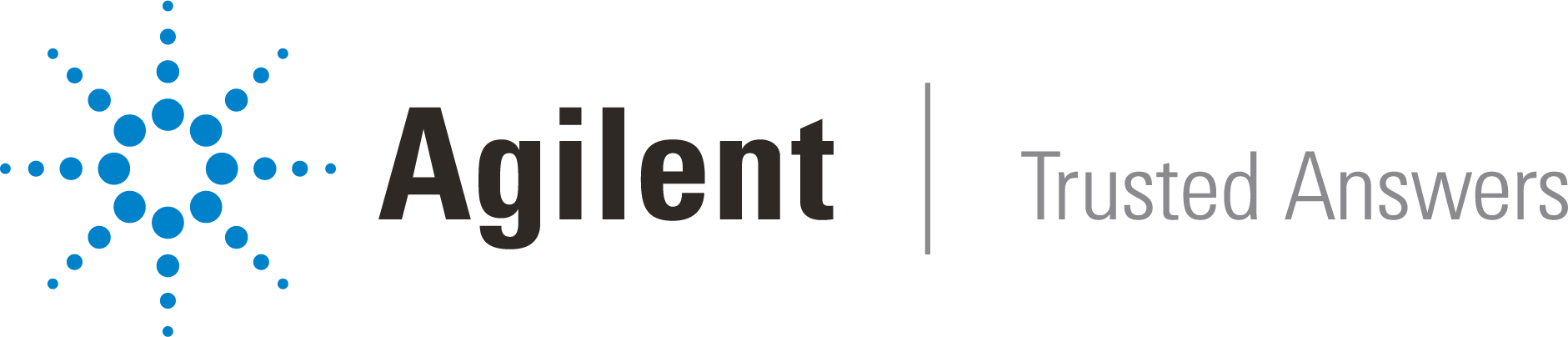 Silver agilent logo