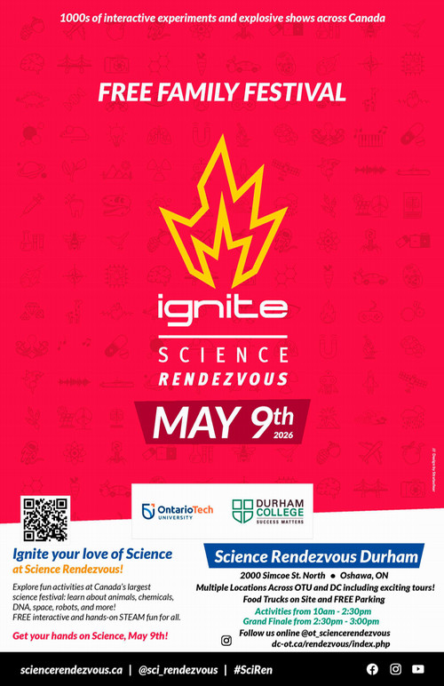 Science Rendezvous, happening May 9, 2026 at Ontario Tech University