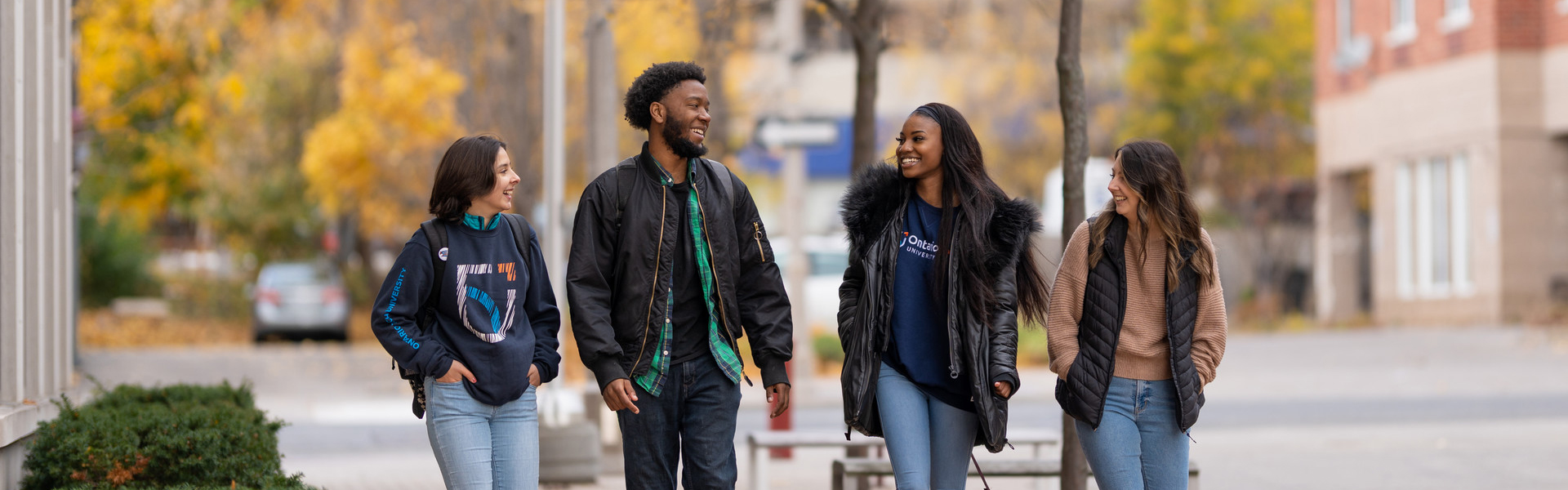 Students on campus