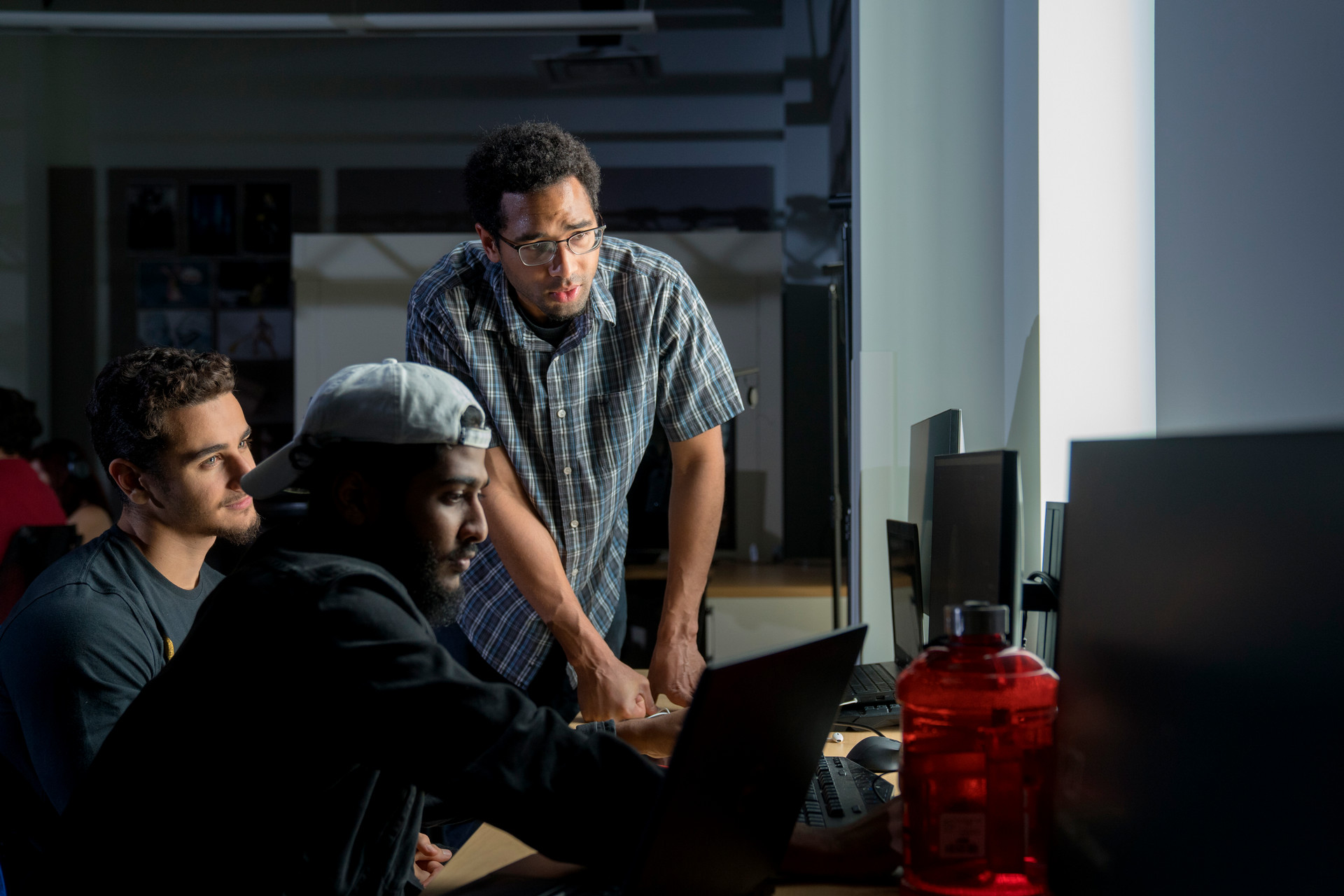 two researchers in a lab